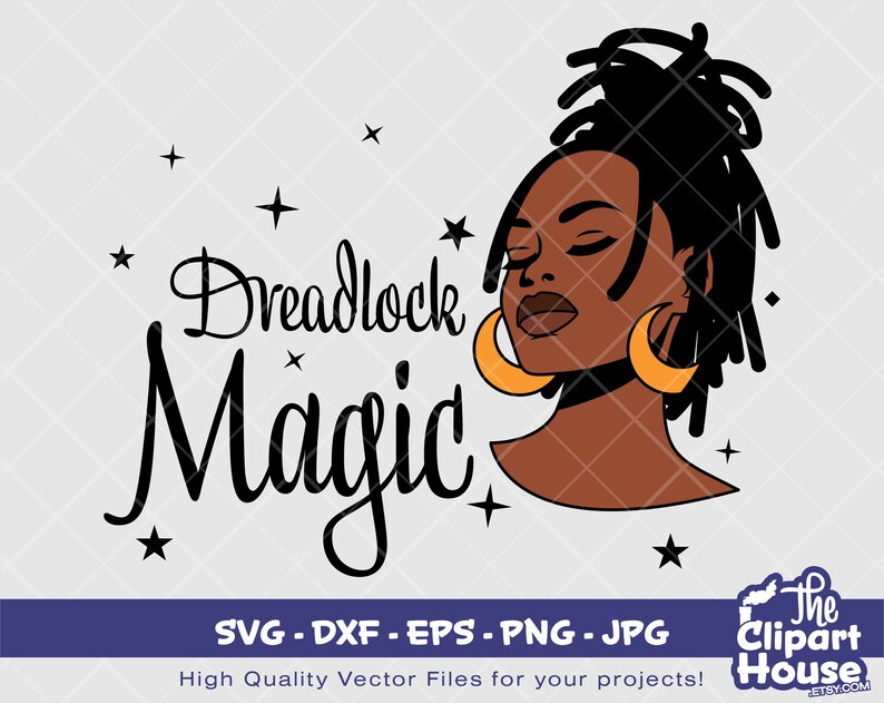 Download African American Svg Png Instant Download Dxf Digital Svg Eps Black Woman Svg Afro Jpg Dreadlock Magic Cricut Clip Art Art Collectibles Kromasol Com