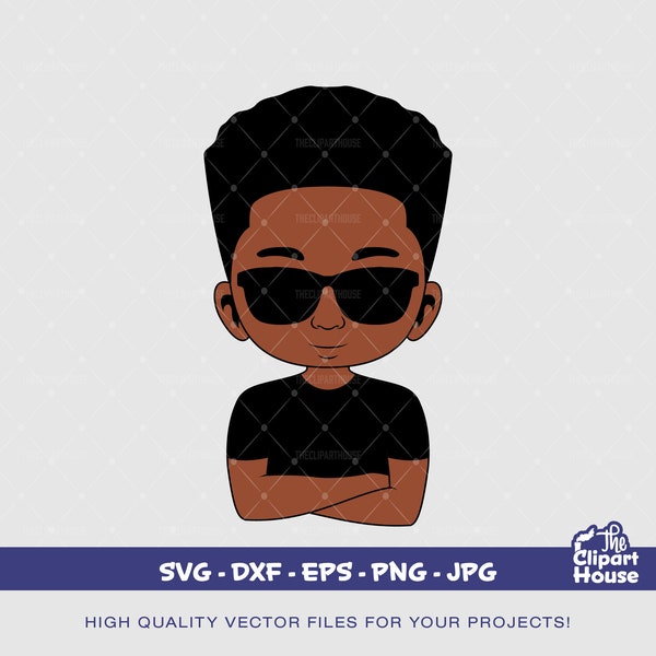Black Boy Svg - Etsy
