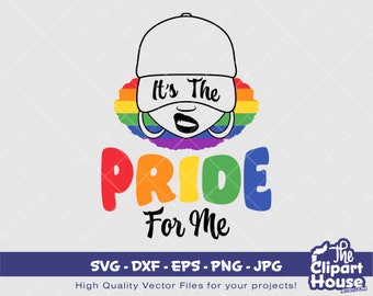 Its The Pride For Me | Digital SVG - DXF - eps - png - Jpg | Instant Download | pride svg, lesbian svg, lgbt svg, pride svg, love is love