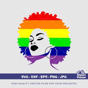 LGBTQIA+ Afro Love, gay svg, lesbische svg, LGBTQIA+ svg, trots svg, liefde is liefde svg