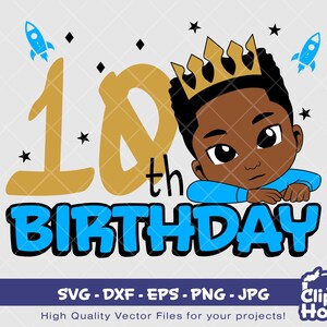 Geburtstag | Digital SVG - DXF - EPS - png - Jpg | Sofortdownload | Afroamerikaner svg, schwarzes Kind svg, Afro kind svg