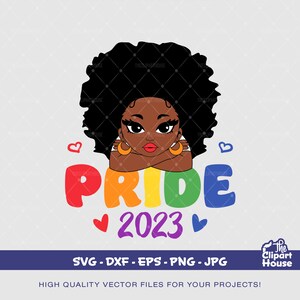 LGBT Pride Woman 2023, pride svg, gay svg, lesbian svg, lgbt svg, pride svg, love is love svg, black girl magic svg