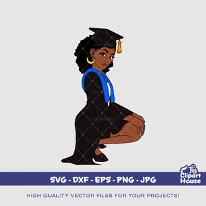 Black Woman Graduation, graduation svg, Senior 2023, graduation hat svg, graduation gifts svg, university planner, high school svg