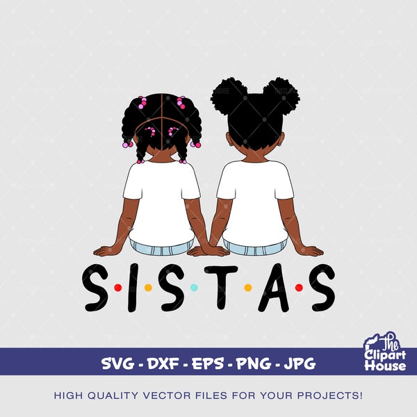 Best Friends Young Girls, african american svg, black girls, friendship goals, best friends, young girls