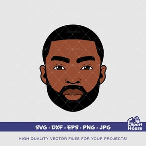 Black Man, african american svg, black man svg, bearded man svg, black excellence svg, melanin svg, dope svg, black king svg