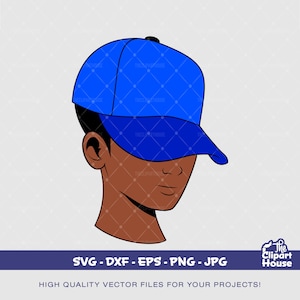 African American Hat Low Man | Digital SVG - DXF - EPS - png - Jpg | Sofortdownload | Afroamerikaner svg, schwarzer Mann svg, Afro Mann