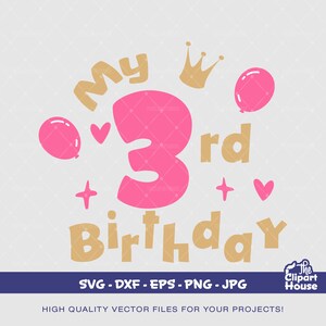 Mijn 3e verjaardag, verjaardag svg, verjaardag shirt svg, verjaardag ploeg svg, baby verjaardag svg