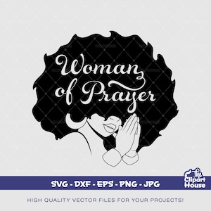 Afro Donna di preghiera, afro-americano in formato SVG, donna nera in formato SVG, afro, fede in formato SVG, religione in formato SVG, speranza in formato SVG, mani in preghiera