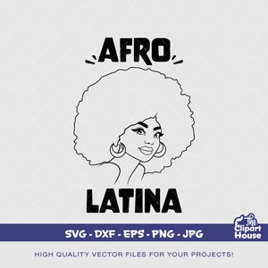 Afro Latina 3, latina svg, latina t shirt, afro latina svg, spanish svg, spanish art, morena, afro latina svg