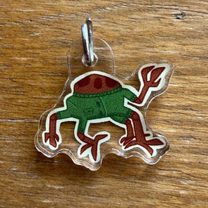 Rocky the Eridian Acrylic Charm - Project Hail Mary Fan Art Keychain - 1" Mini Charm for Jewelry, Zippers, & Keyrings - Amaze Amaze Amaze!