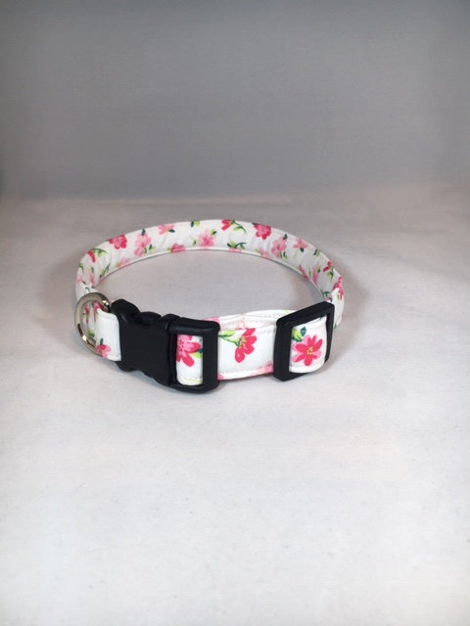 Dog Collar Pink Floral Etsy