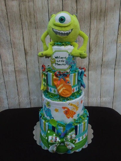 Monsters inc best sale baby shower cake