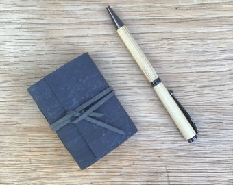 Mini Cork Pocketbook in charcoal grey