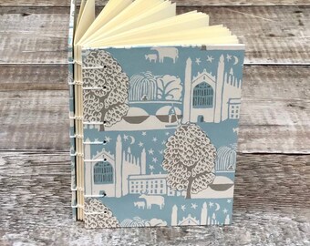 A6 Coptic Stitch Notebook / Journal Cambridge theme