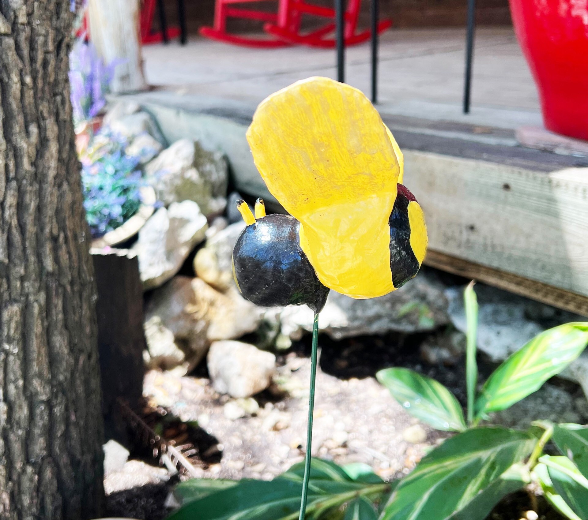Made to Order Hand Made Fiberglass Bumblebee Yard Sculpture - Etsy
