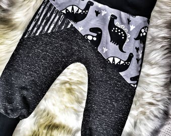 Pantalon dinosaure * pantalon enfant en bas âge * Monochrome pantalon * Pantalon de bébé * Pantalons * sarouel