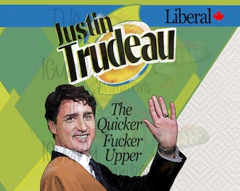 Justin Trudeau - tumbler wrap 20z skinny - Digital Design