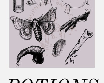 Potions printable poster