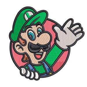 Luigi Embroidery Design #3 - 4 SIZES