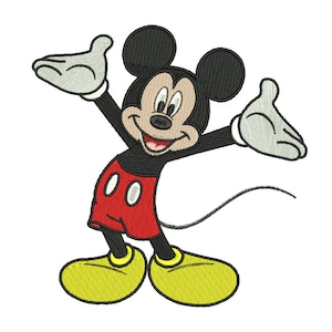 Mouse Embroidery Design #8 - 4 SIZES