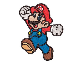 Mario Embroidery Design #1 - 4 SIZES