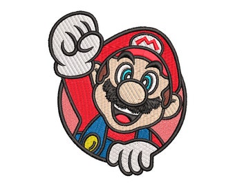 Mario Embroidery Design #3 - 4 SIZES