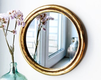 round gold mirror contemporary round mirror decorative wall wood frame decor gold small framed mount mirror etsy round gold mirror contemporary round mirror decorative wall wood frame decor gold small framed mount mirror etsy