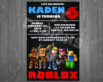 Roblox Birthday Etsy - 