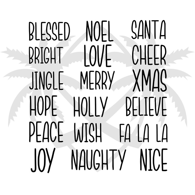 Download Rae Dunn Inspired Christmas SVG File Holiday Xmas svg Rae ...