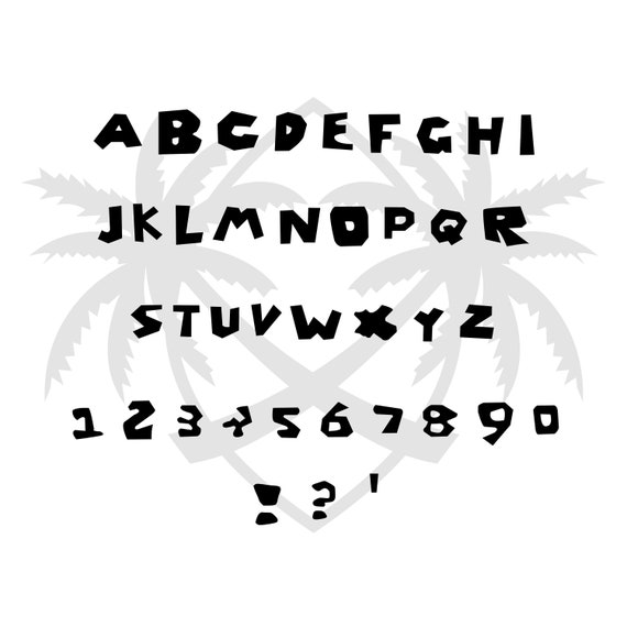 Roblox Font Svg Pack Roblox Svg Alphabet Symbols Roblox Etsy - etsy roblox svg