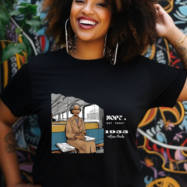 Rosa Parks apparel  Black History month shirt, Black Women t-shirt for African American woman, Black Girl tee, civil rights movement