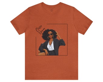 melanin  tops for black Women tee shirt for African American woman, Black Girl t-shirt , female with afro hair