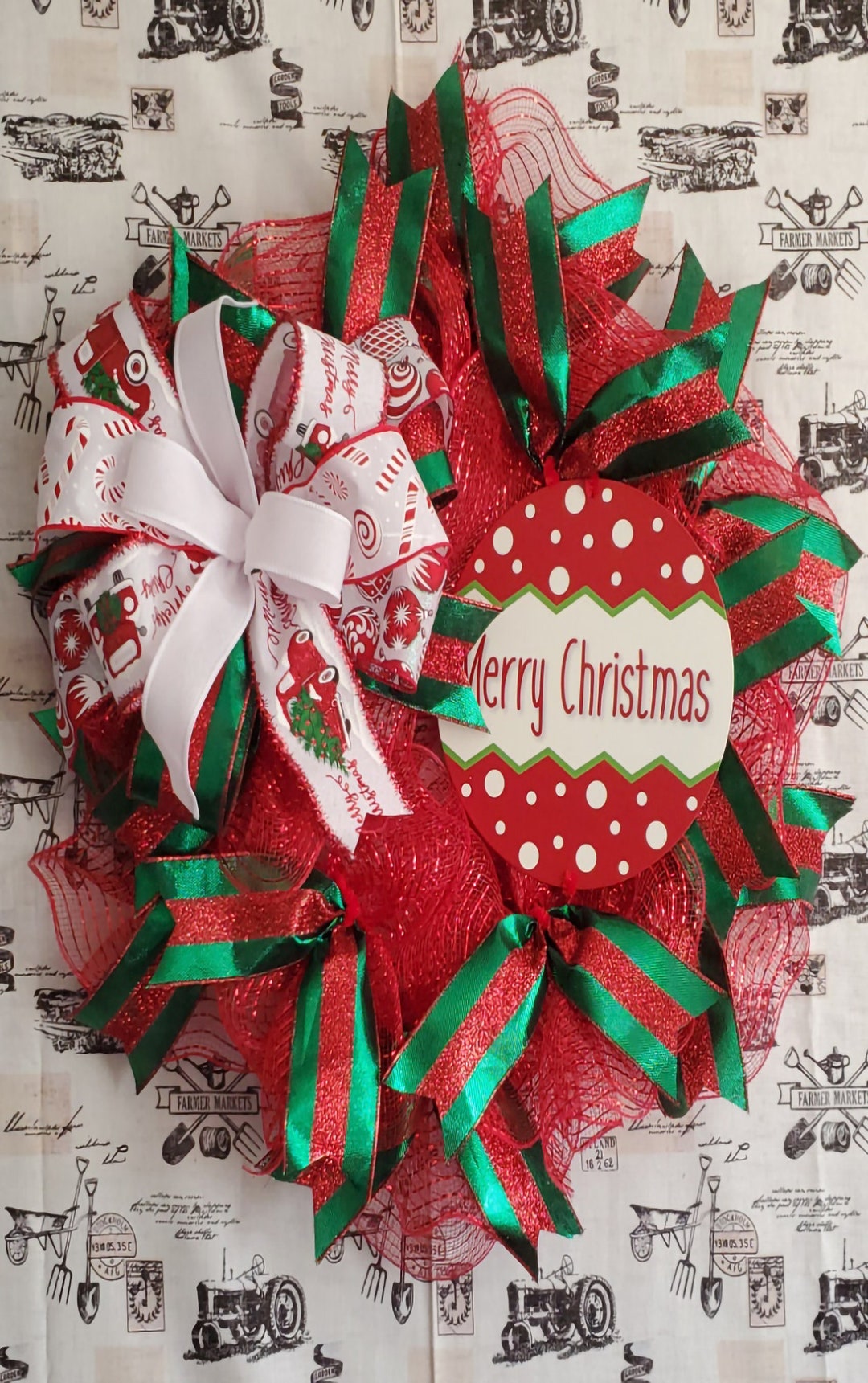 Christmas Storm Door Wreath LFMDCHRS117 Christmas Wreath, Christmas