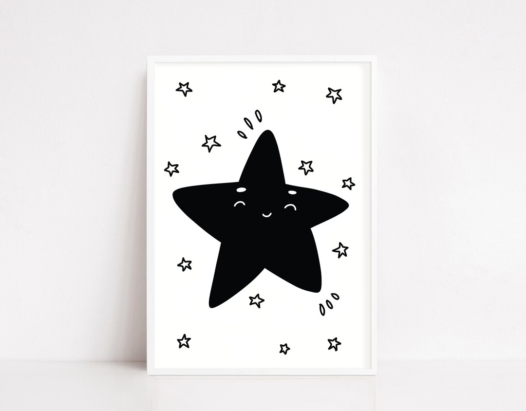 Printable Art Nursery Decor Nursery Art Black and White Etsy