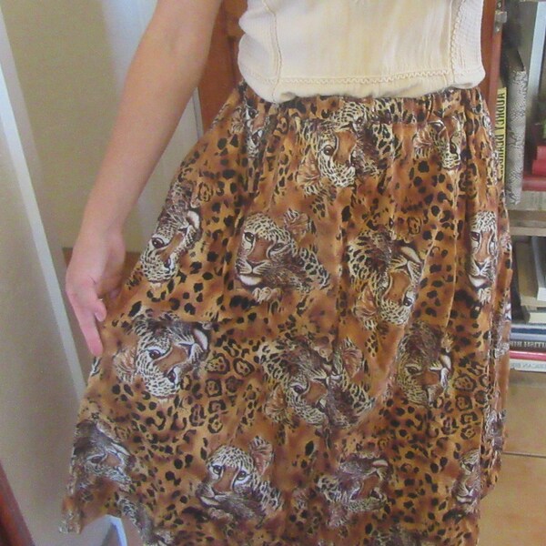 Sherry cotton corduroy skirt - retro cat