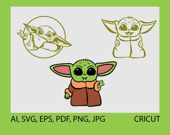 Free Free 275 Baby Yoda Svg Etsy SVG PNG EPS DXF File