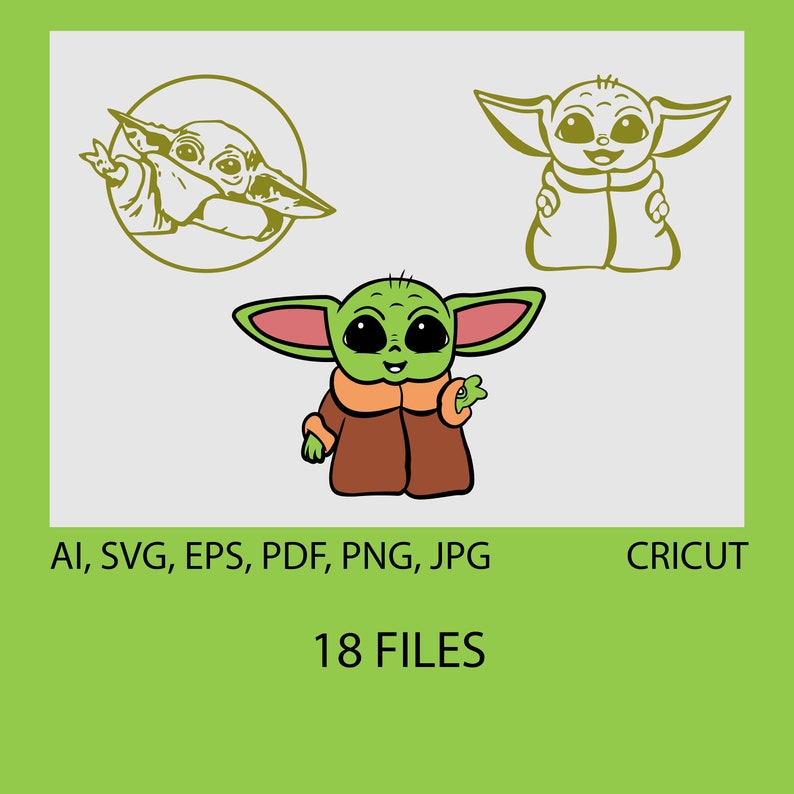 Download Baby Yoda svg yoda Bundle baby yoda clipart baby yoda cut ...