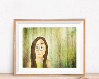 Big eyes art | Etsy
