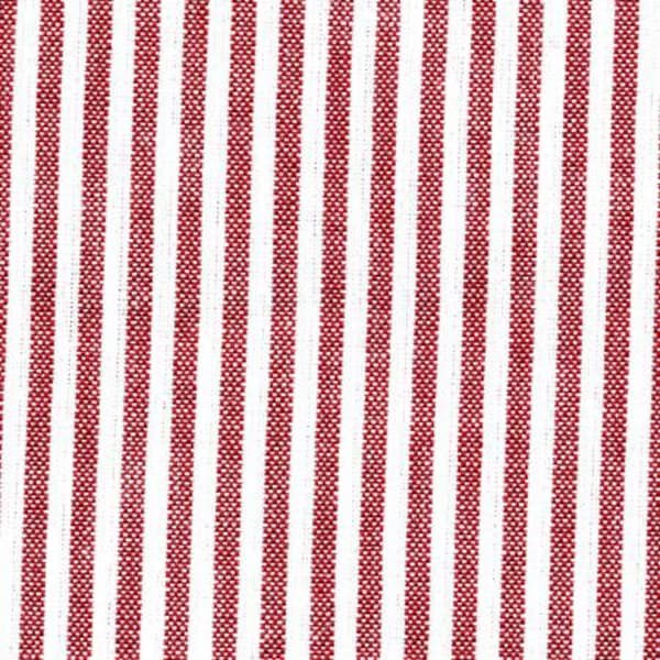 Red / White Ticking Stripe Dunroven Tea Towel