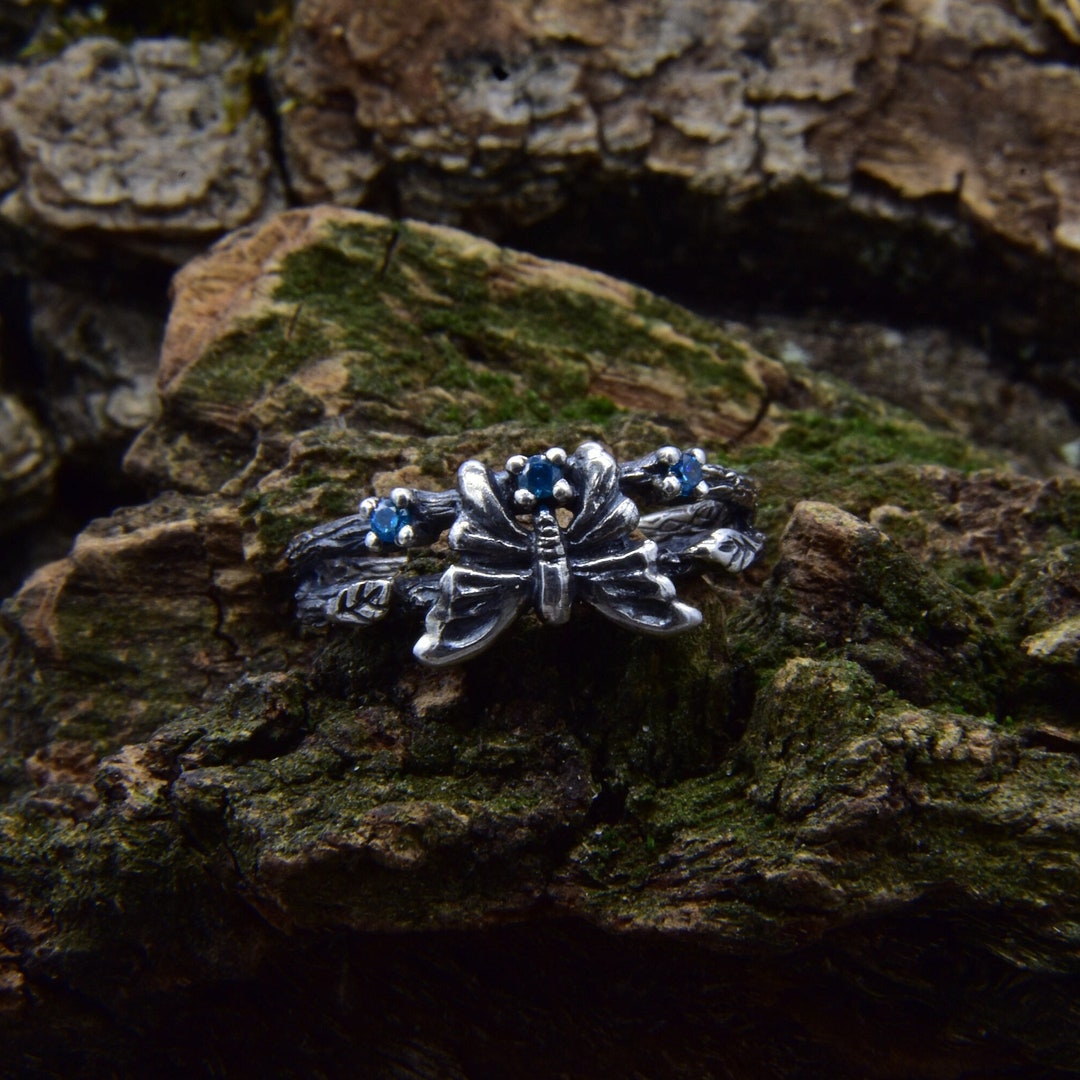 Whimsical Branch Fairy Engagement Ring With Moth and Etsy