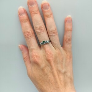 Unique Nature Inspired Engagement Ring for Women, Simple Earthy Wedding ...