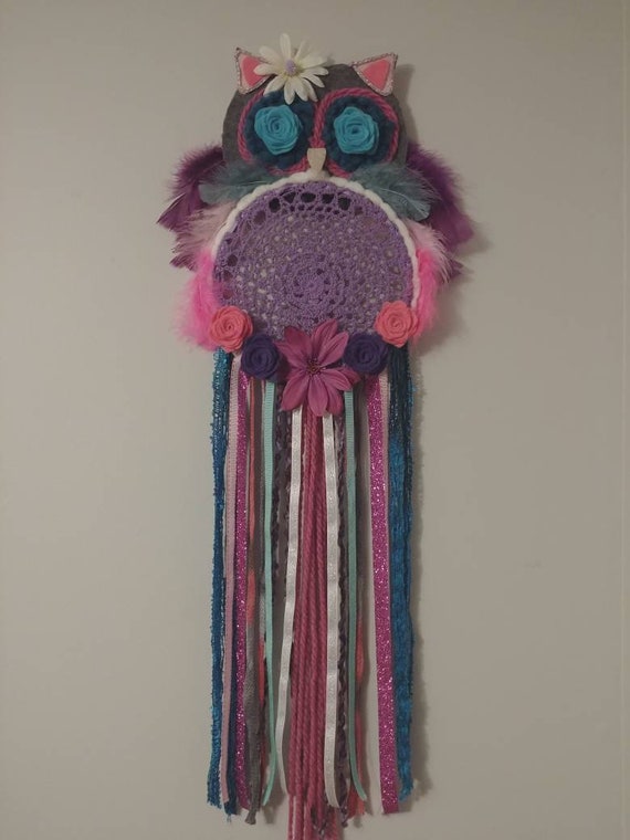 Owl Dreamcatcher Wall Hanging Nursery Decor Bedroom Decor
