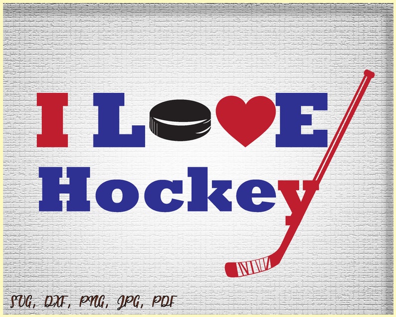 Download Love Hockey SVG File Love Hockey Cut File Love Hockey | Etsy