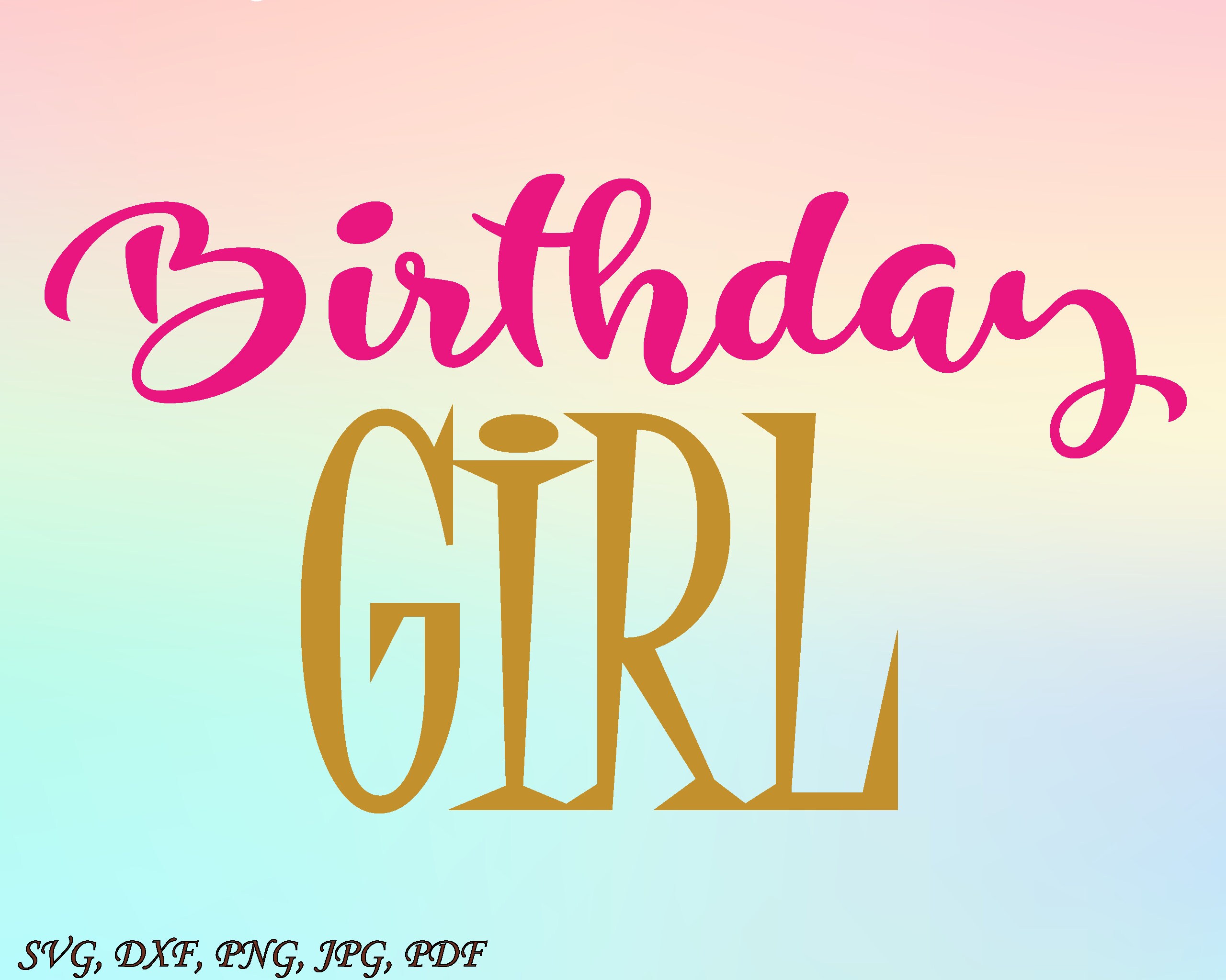 Birthday Girl SVG Birthday Cut File Crown SVG Cut File | Etsy