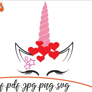 Unicorn SVG File, Unicorn DXF, Unicorn Cut File, Clip art, Unicorn PNG, Unicorn Cricut, Unicorn Silhouette, Unicorn design, Instant download