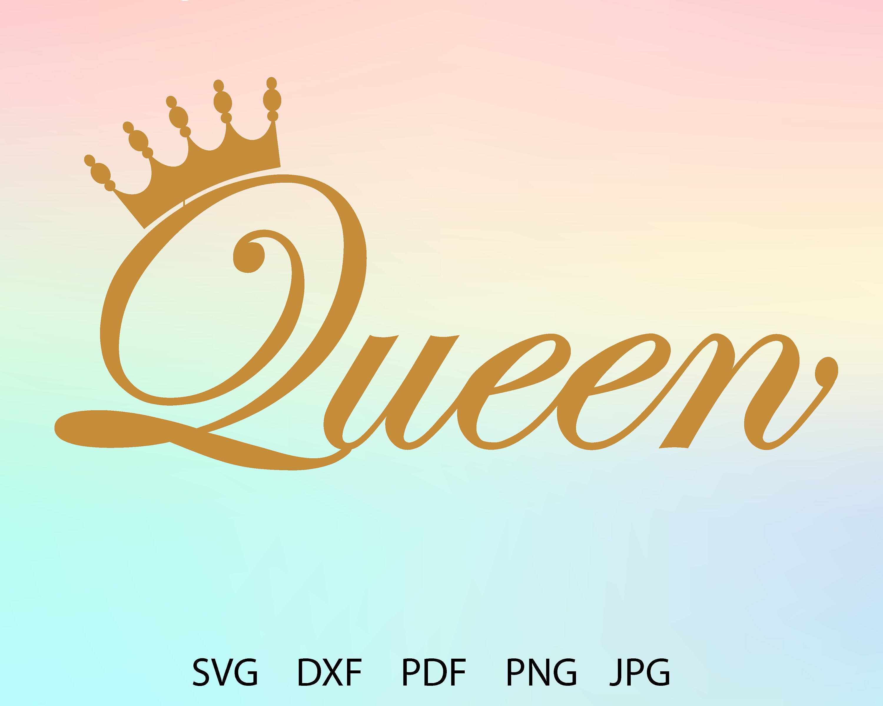 Queen SVG Cut File Cut Files Queen SVG Files for Cricut Etsy Australia