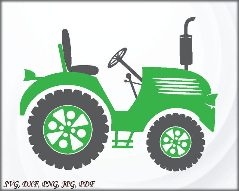 Download Farm Tractor SVG File Tractor DXF Farm Tractor Cut File | Etsy