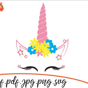 Unicorn SVG File,Clip art, Unicorn DXF, Unicorn Cut File, Unicorn Cricut, Unicorn Silhouette, Unicorn design, Instant download