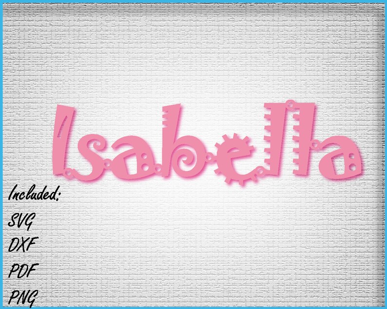 Download Isabella Beautiful Baby Names SVG cut file Cut files | Etsy