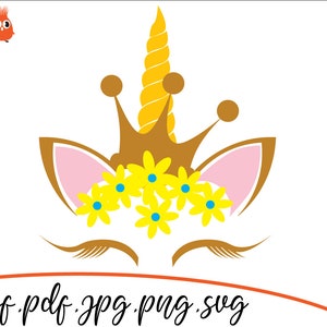 Unicorn SVG File, Unicorn DXF, Unicorn Cut File, Clip art, Unicorn PNG, Unicorn Cricut, Unicorn Silhouette, Unicorn design, Instant download